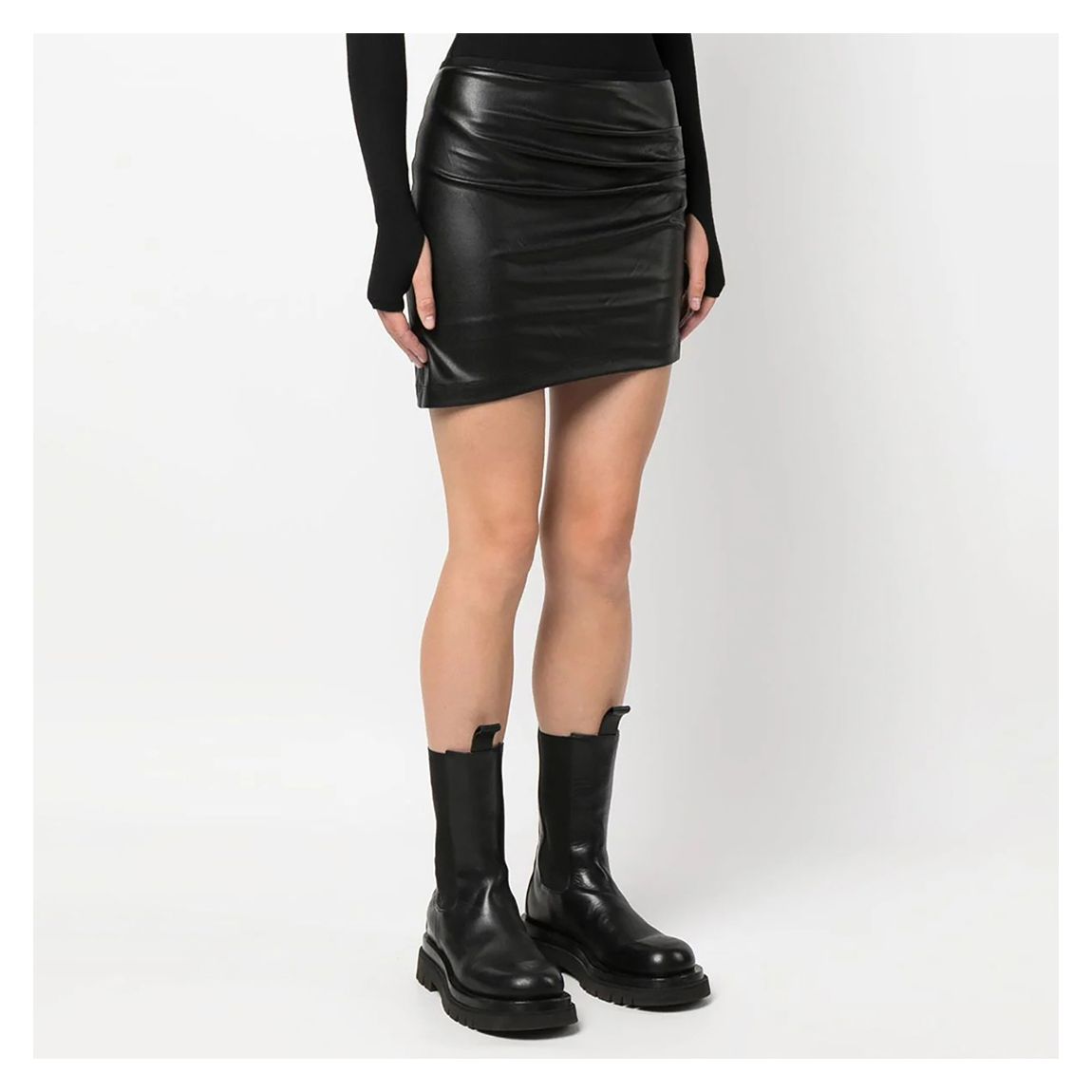Black Twist Mini Skirt main product photo