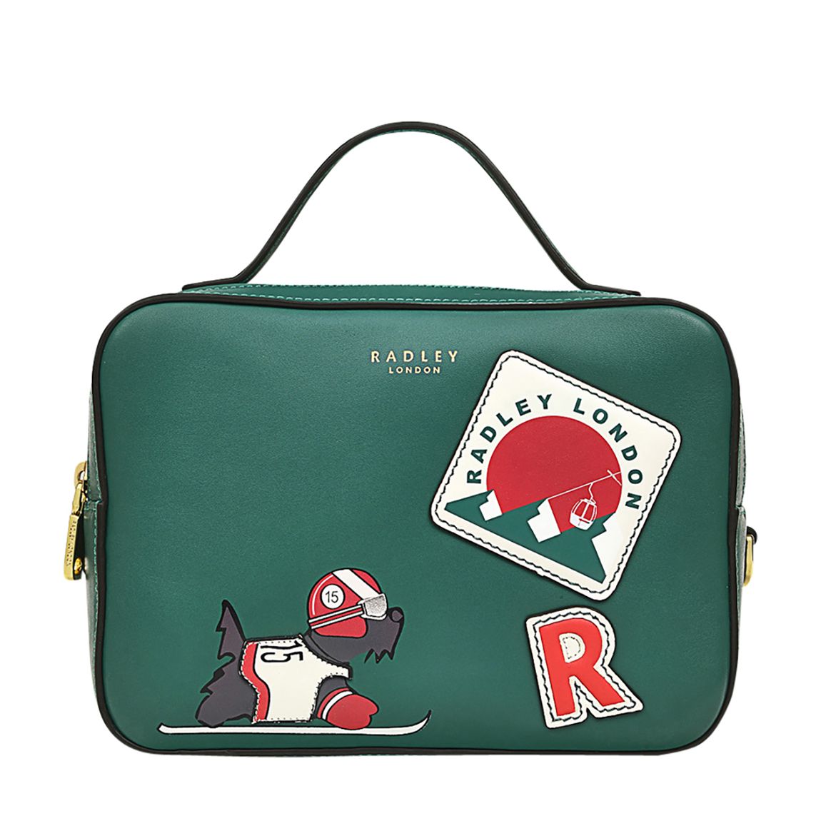 Green Tis The Ski Small Ziptop Crossbody main product photo