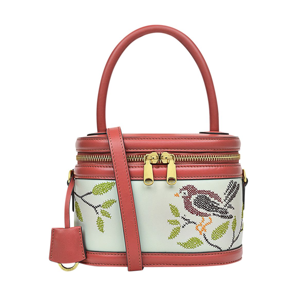 Pink Harriet Street - Embroidery Medium Zip Around Crossbody main product photo