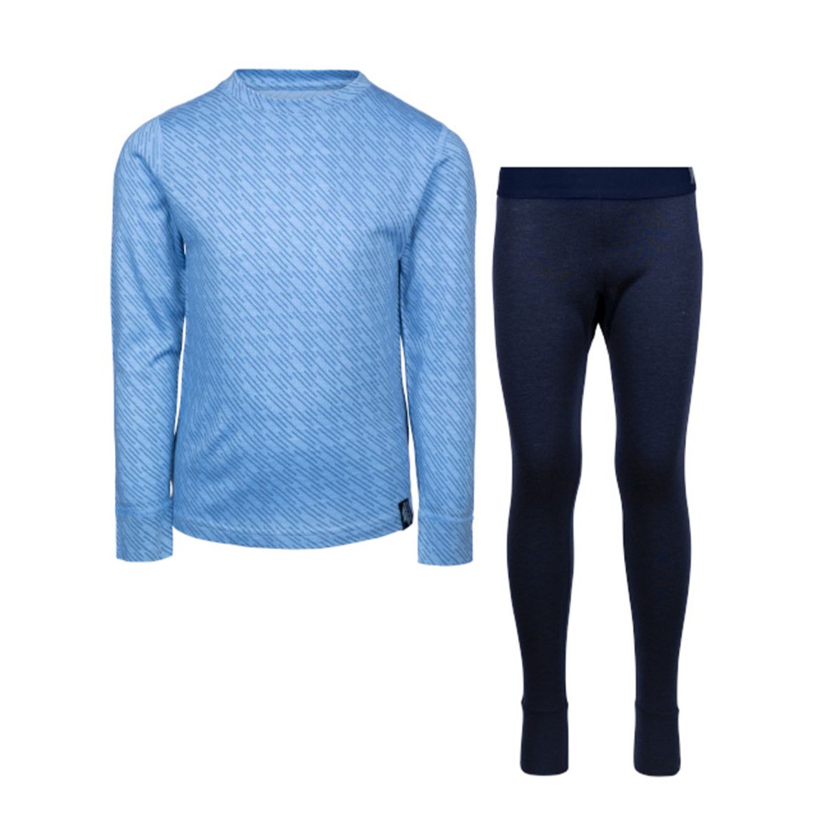 Base Layer Set Alec Merino Wool Cornflower main product photo