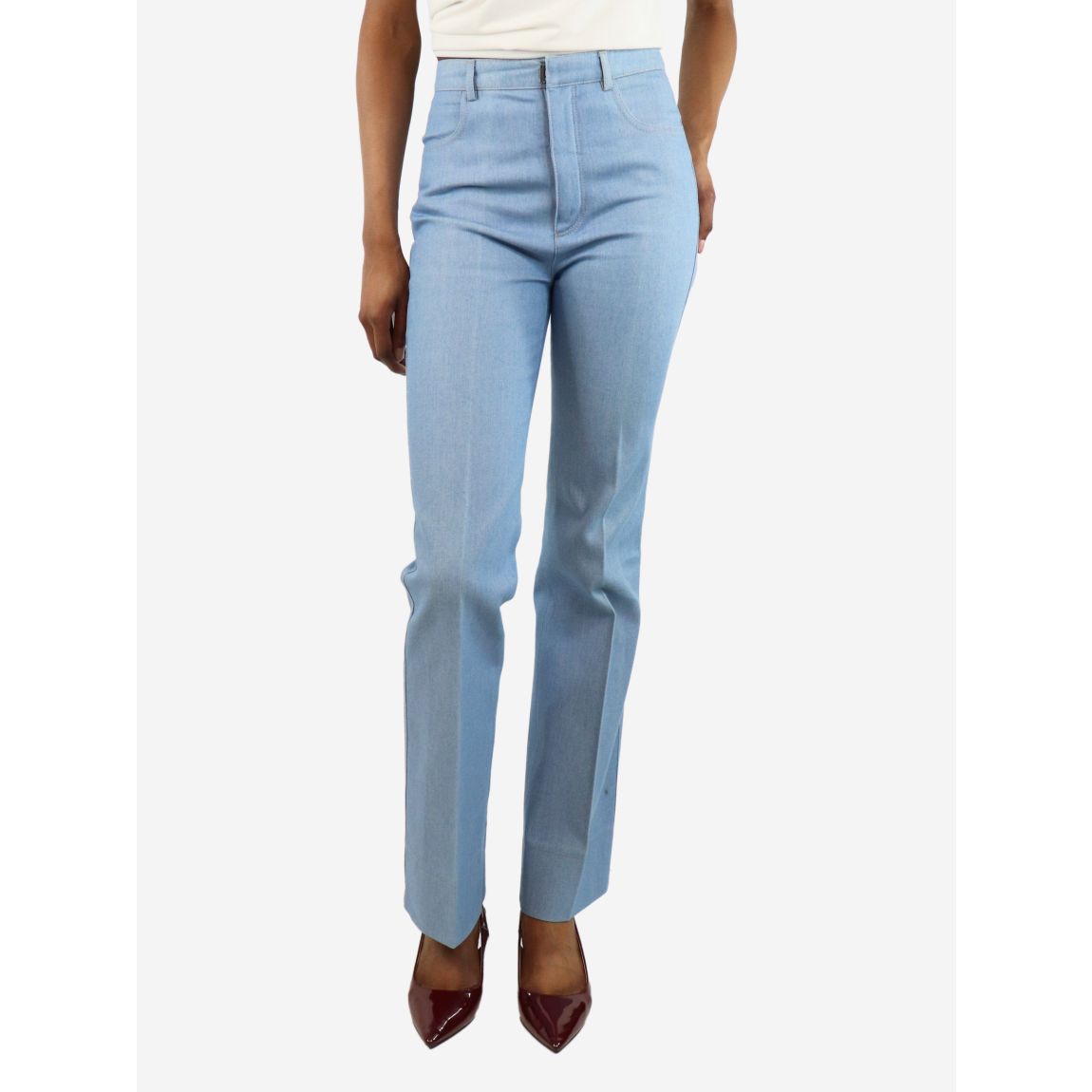 Blue denim trousers main product photo