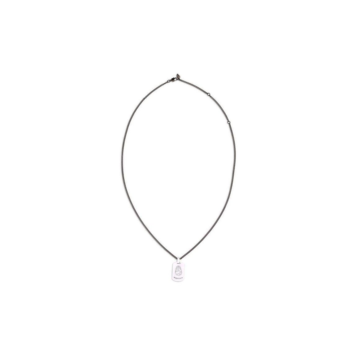 Skull Pendant Necklace Wo - Silver main product photo