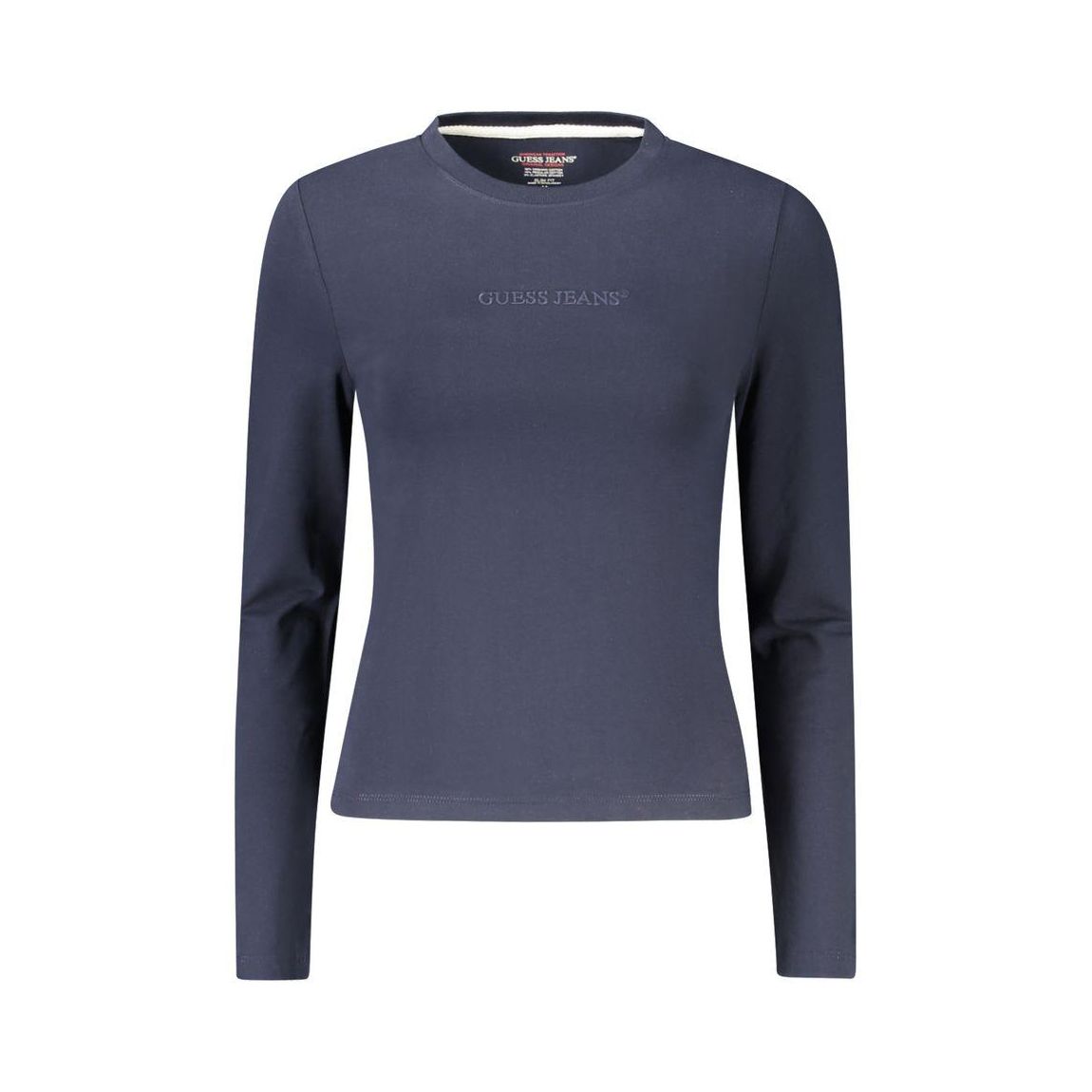 Long Sleeve Crew Neck Cotton T-Shirt with Embroidered Logo main product photo
