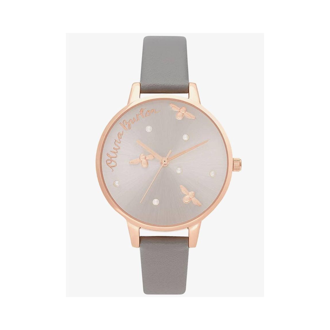Bee Watch Grey Leather Strap Wo - Gray Watches main product photo