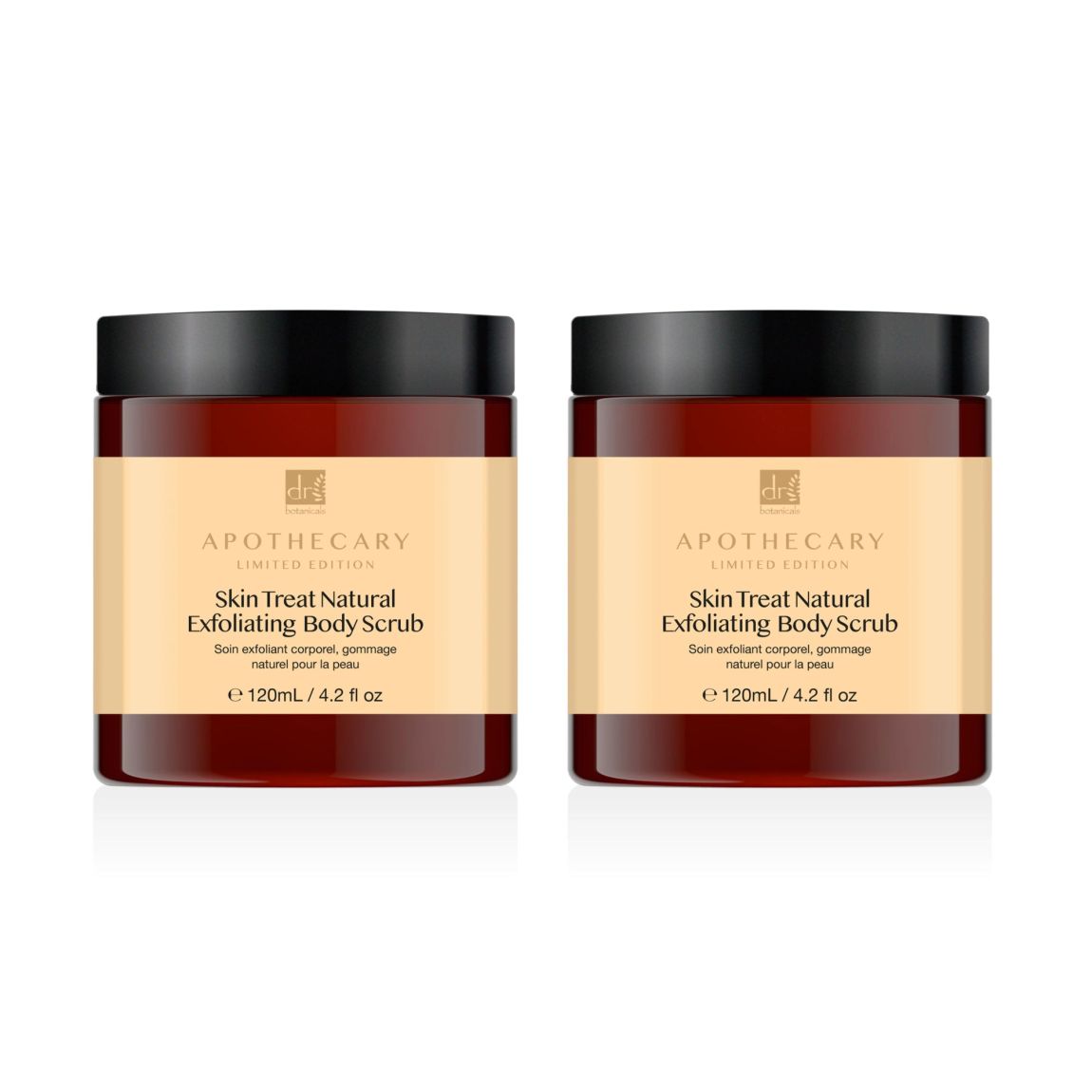 Dr Botanicals Skin Treat Natural Exfoliating Body Scrub 120ml Twin Value Savings Pack main product photo