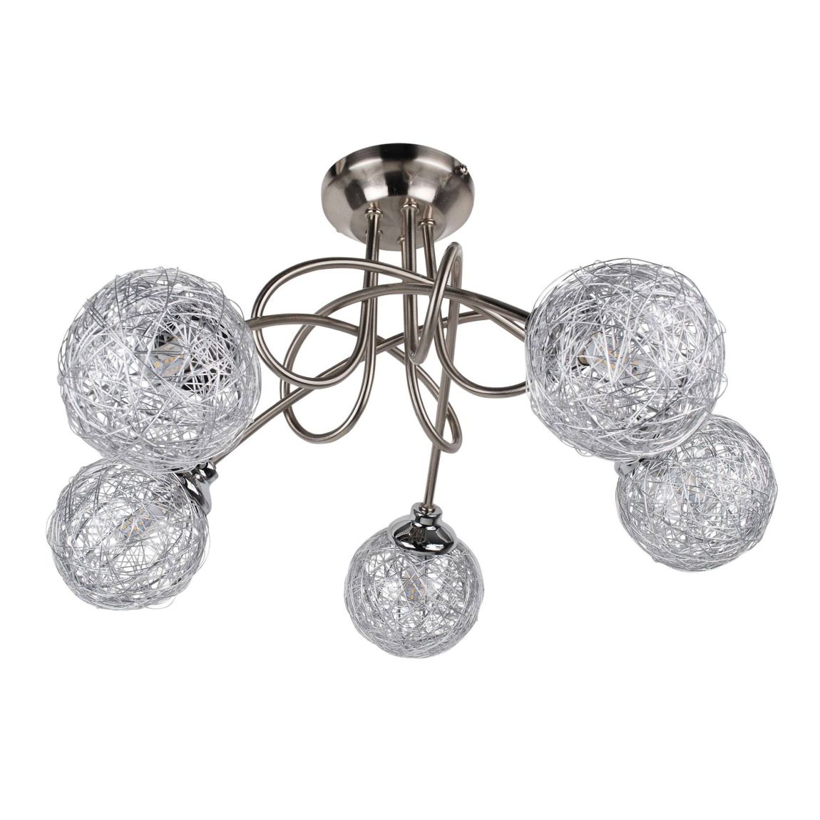 Orinoco 5 Light Chrome Semi Flush Ceiling Light main product photo