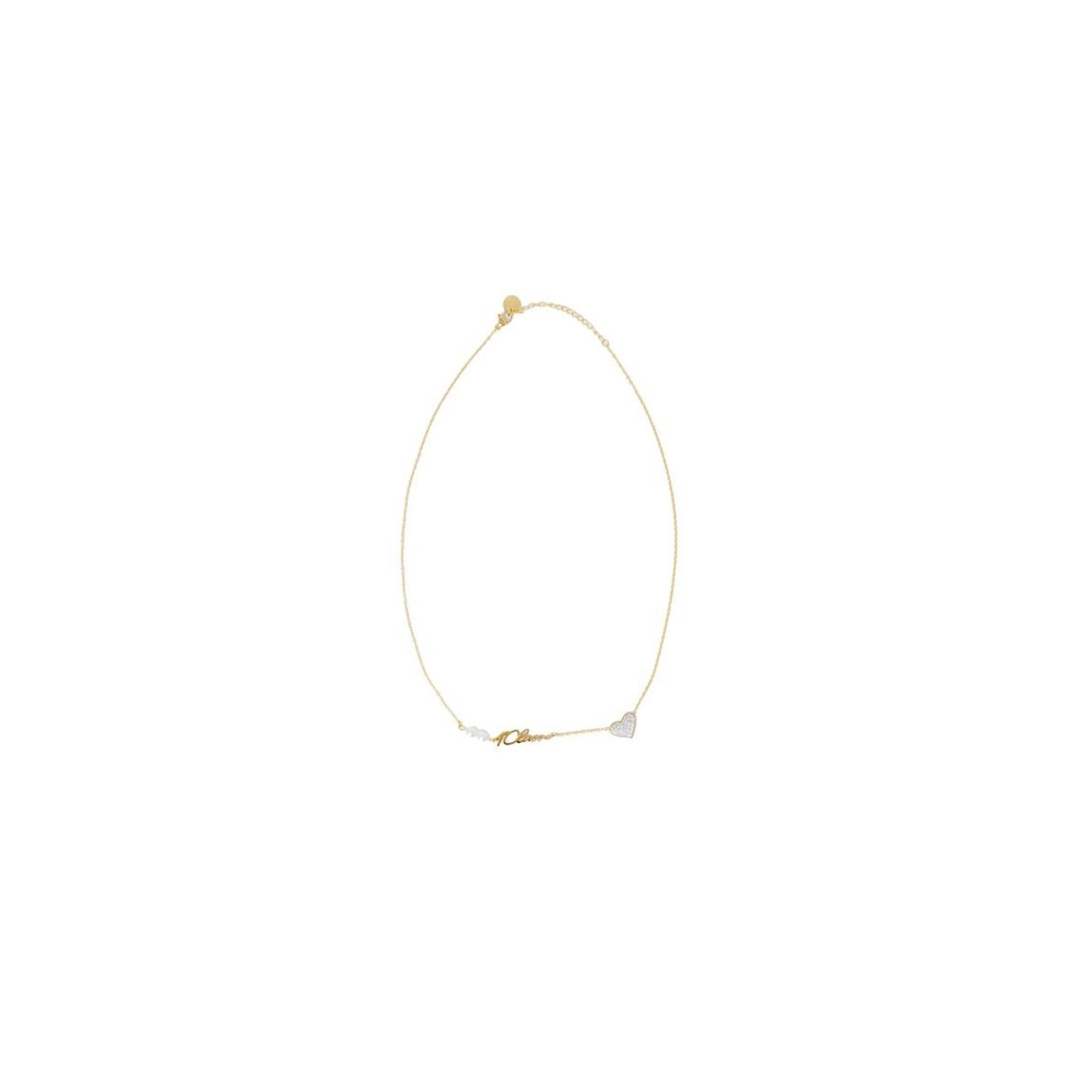 Heart Script Pendant Necklace Wo - Gold main product photo