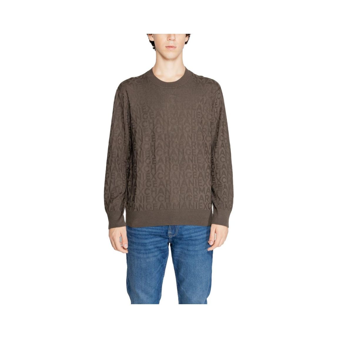 AllOver Logo Sweater Style 3H1M11 - Green Clothing main product photo