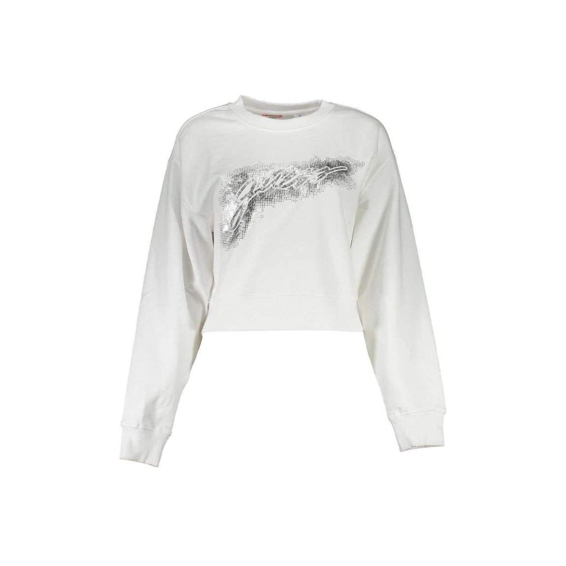 Cropped Sweatshirt GU10208 Wo - White Sweaters main product photo