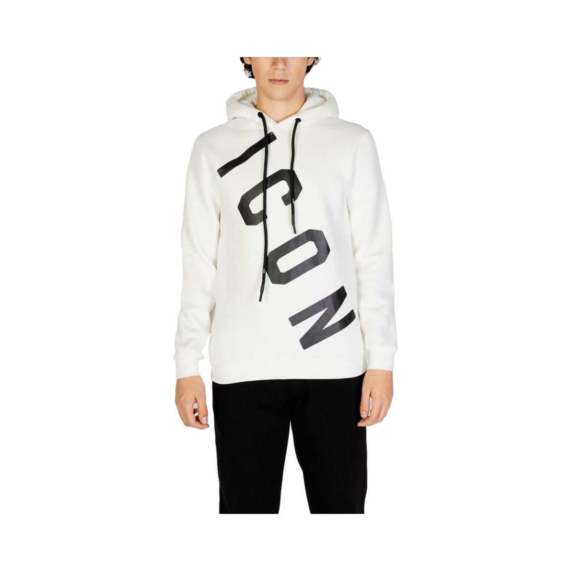 Diagonal Logo Hoodie Off White Sweaters main product photo