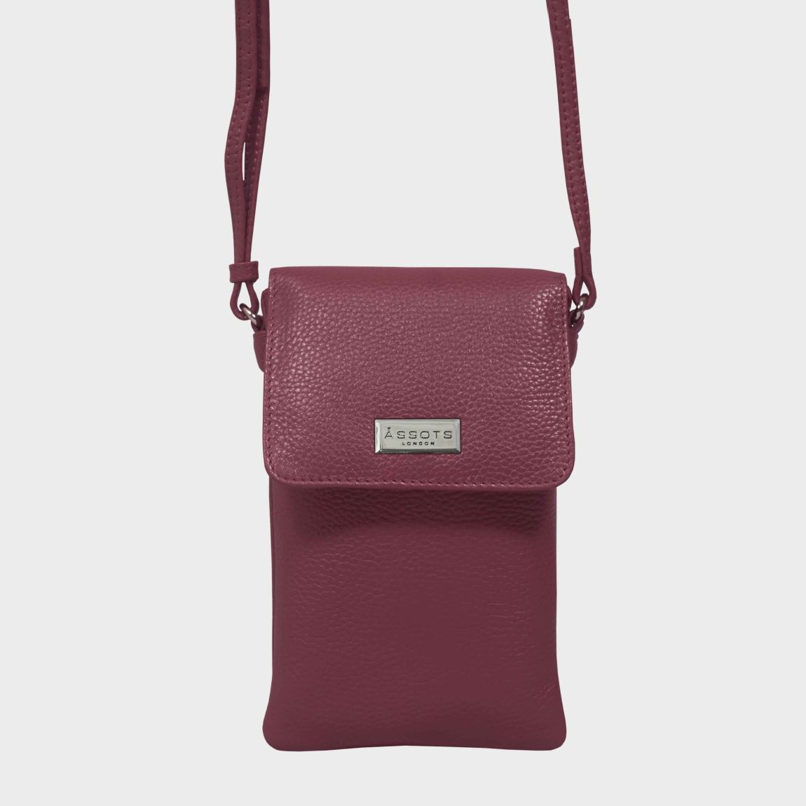 MARIA' Full Grain Real Leather Crossbody Phone Bag main product photo