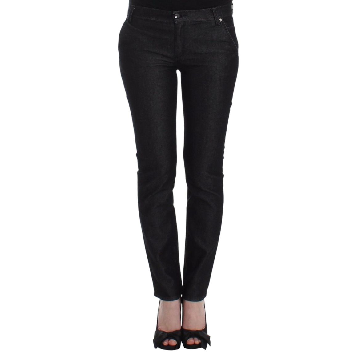 Ermanno Scervino Straight Leg Jeans Wo - Black Jeans main product photo