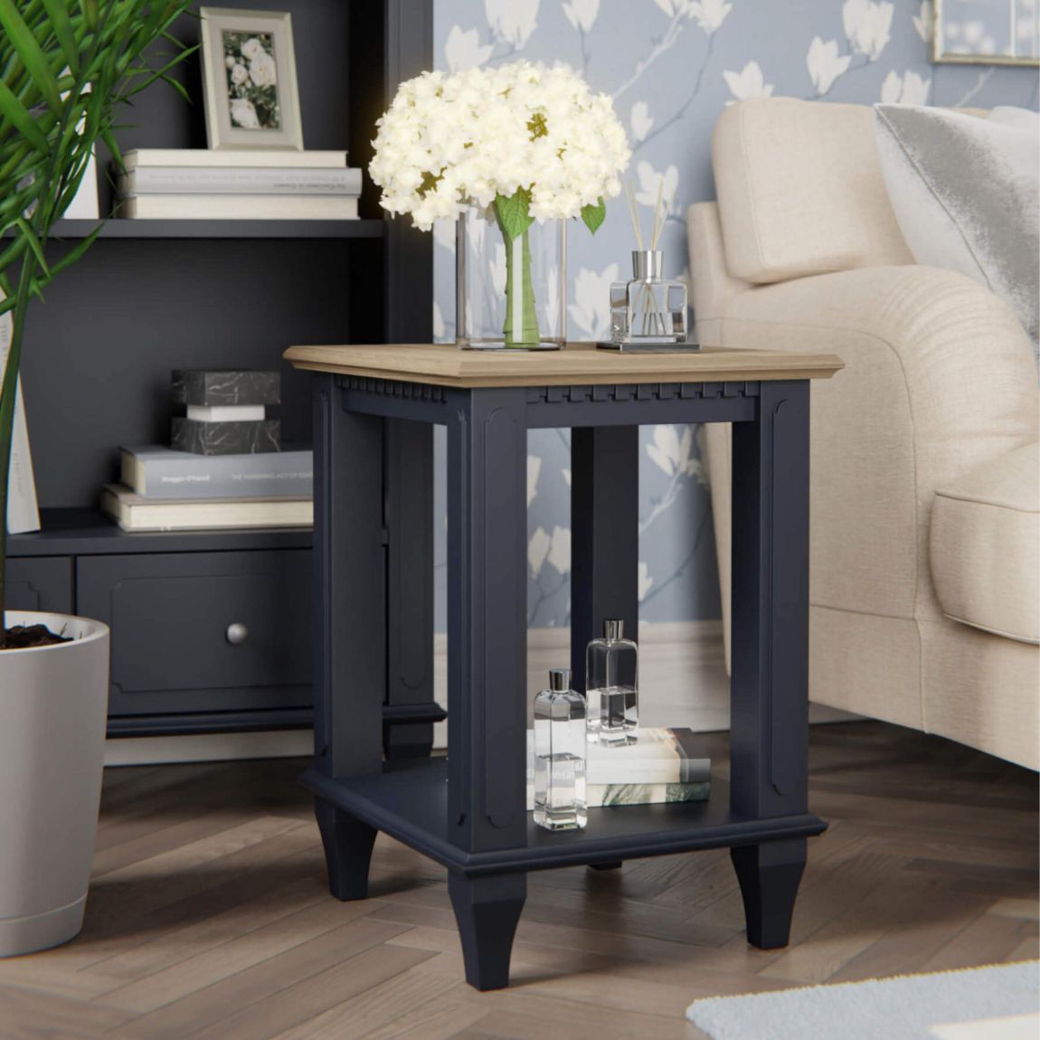 Hanover Charcoal Side Table main product photo
