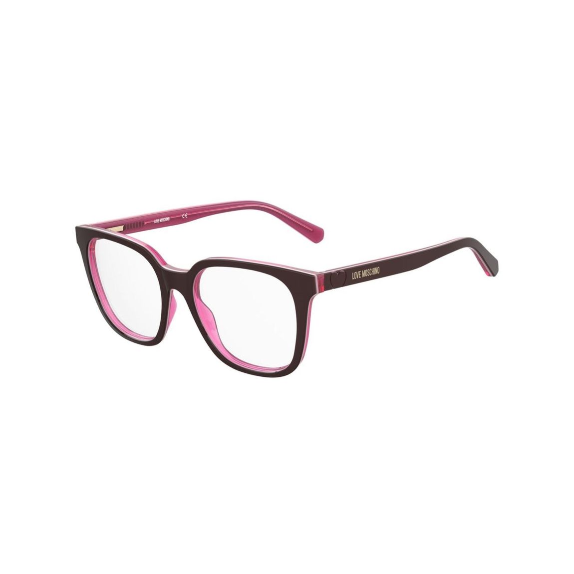 Love Moschino LHFAC Eyeglasses Wo - Burgundy Frames main product photo