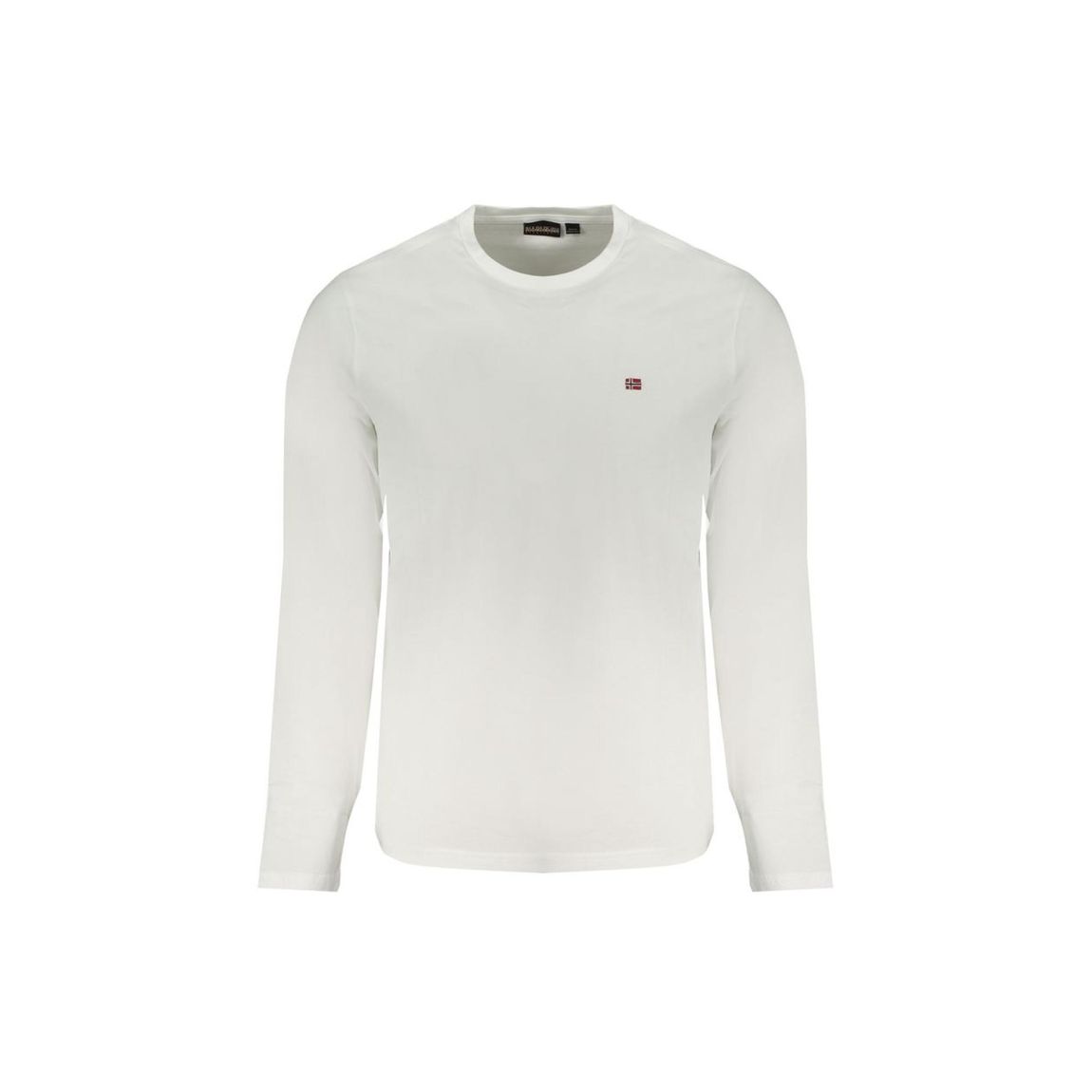 Long Sleeve Crew Neck Tee - White T-Shirts main product photo