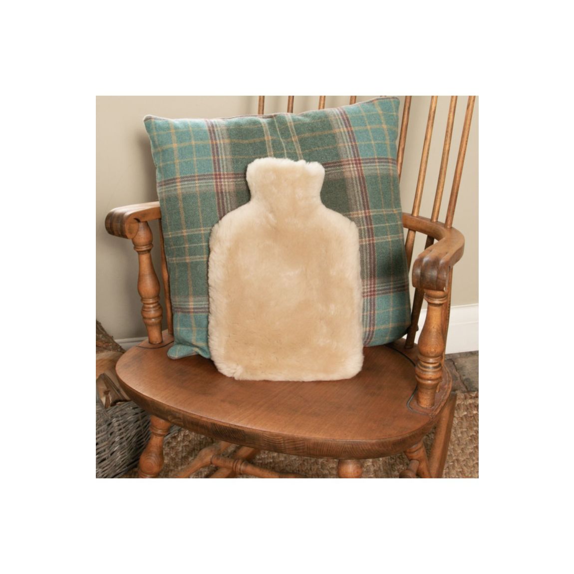 Beige Sheepskin Hot Water Bottle main product photo