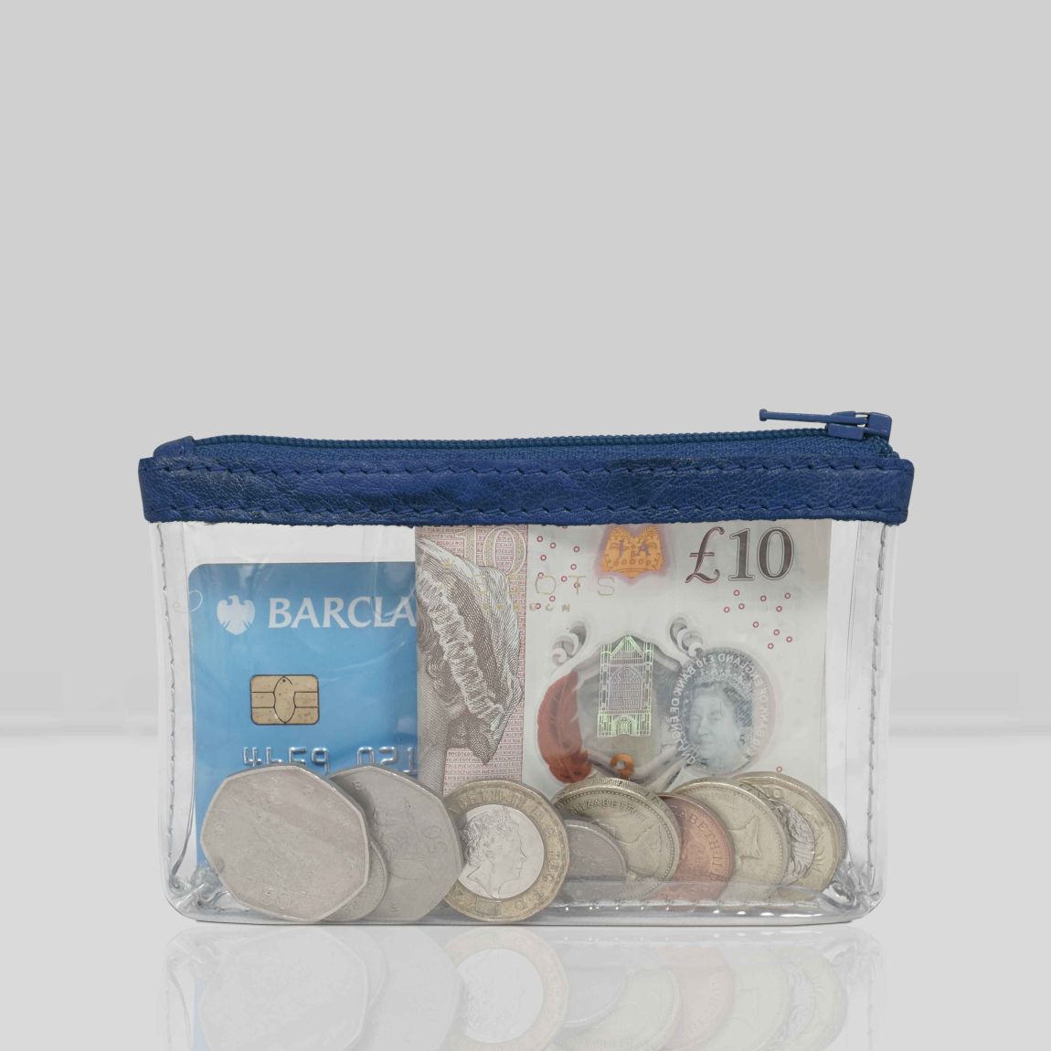 DINAH' Transparent Zip Top Coin Purse main product photo