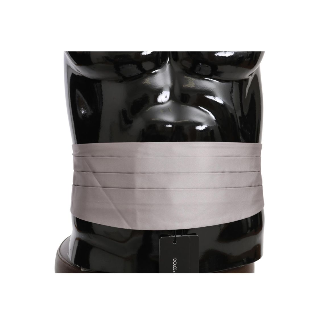 Pleated Silk Cummerbund - Gray Belts main product photo