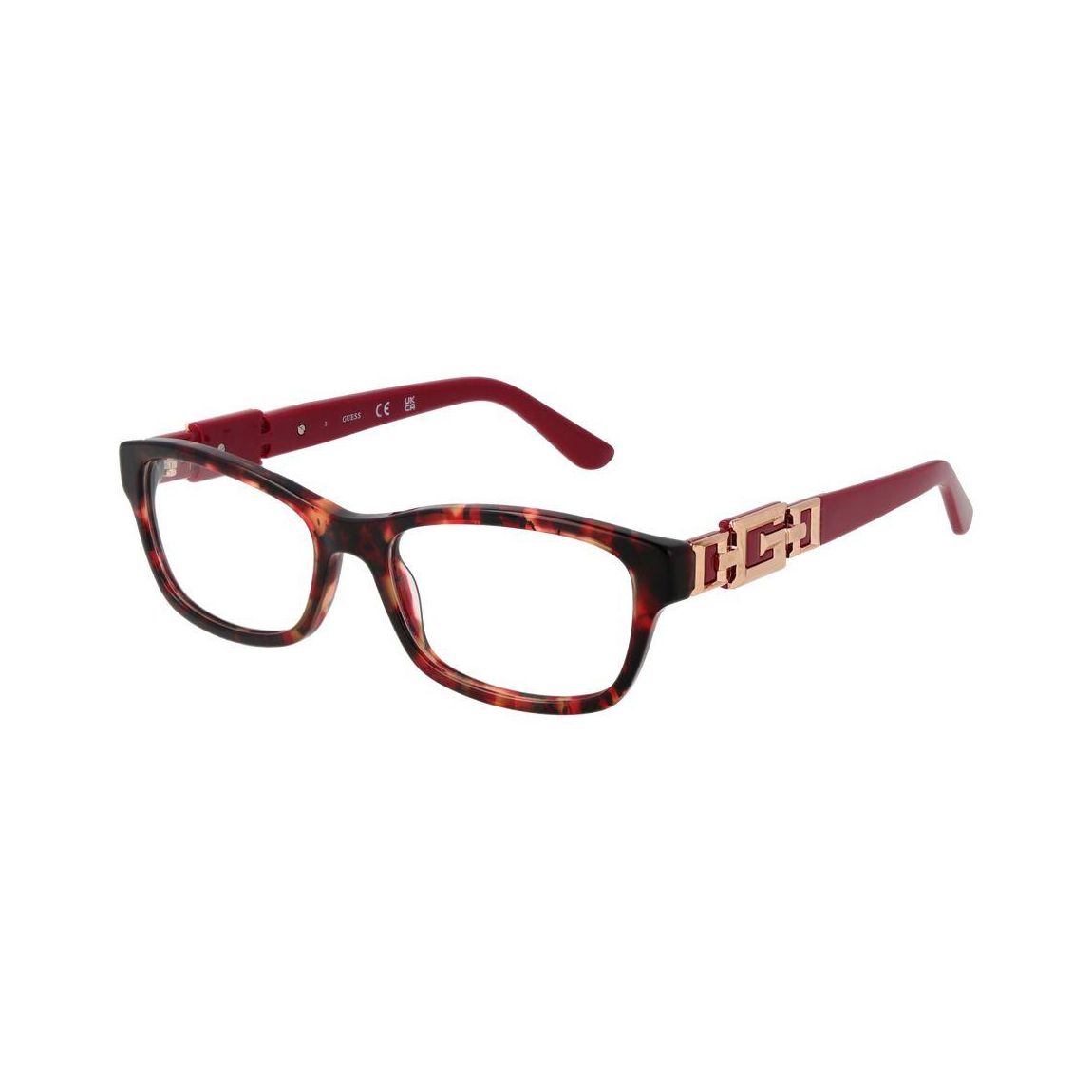 Rectangle Acetate Full-Rim Optical Frames with Demo Lenses Wo - Red main product photo