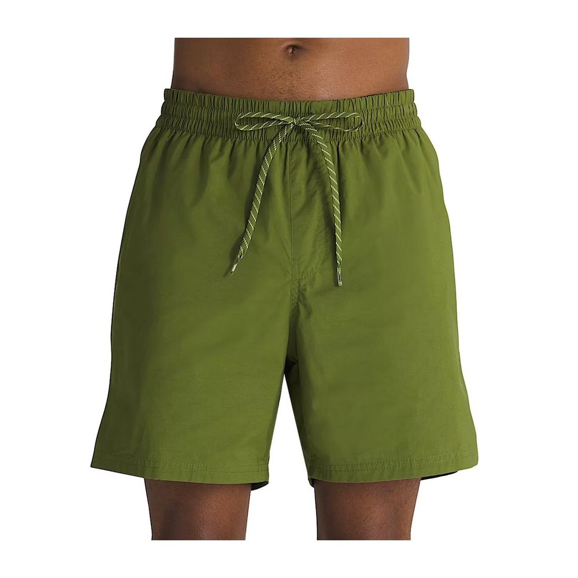 Elastic Waistband Cotton-Polyester Swimsuit with Visible Logo - main product photo