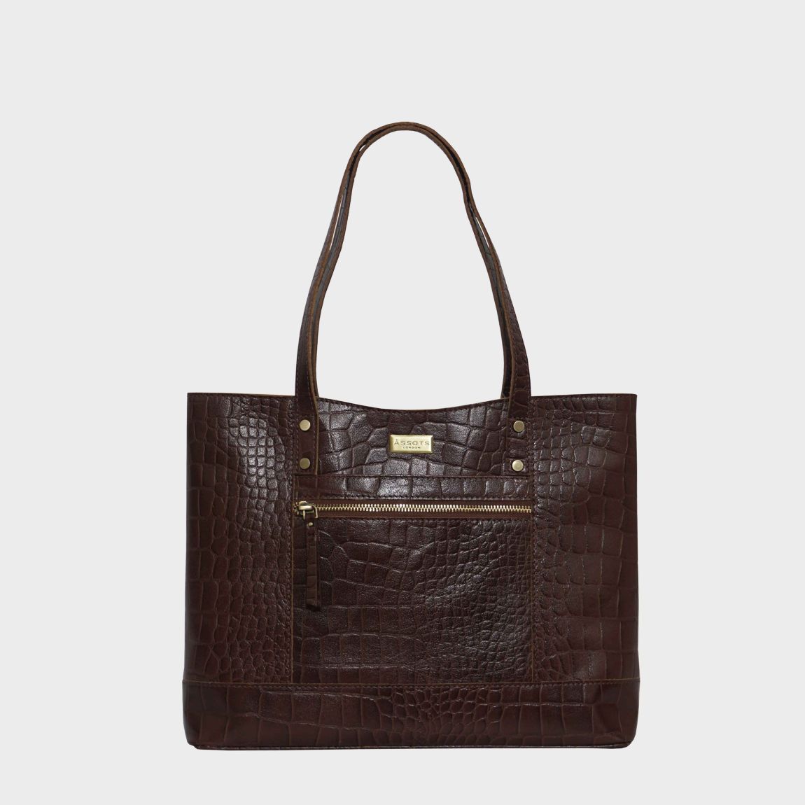 HELENE' Croc Designer Real Leather Grab Bag main product photo