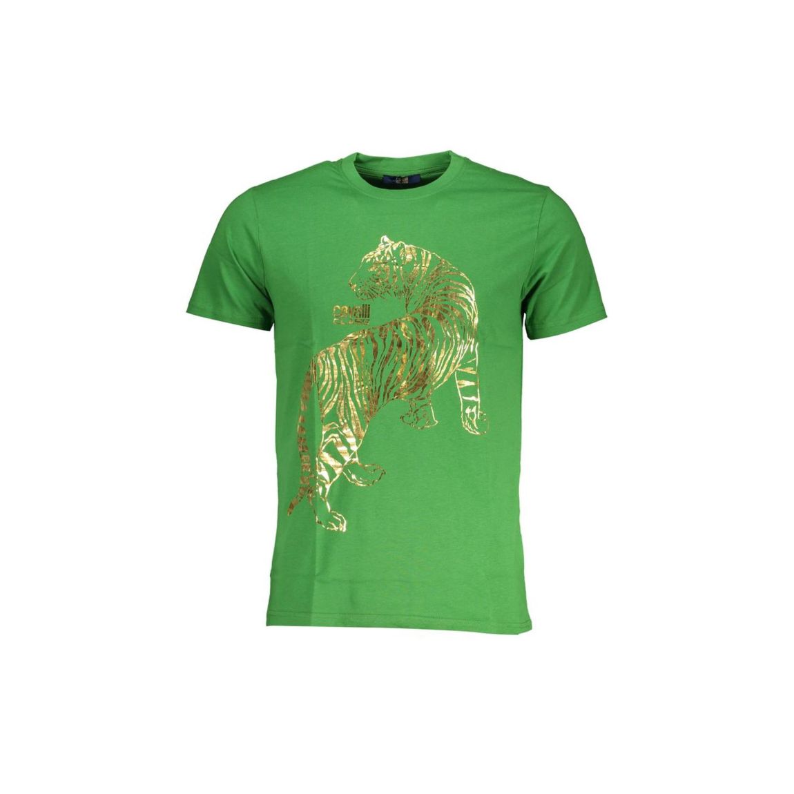 Tiger Print Tee Short Sleeve Crew Neck - Green T-Shirts main product photo
