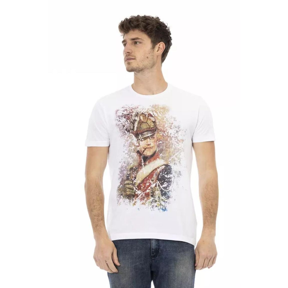 Military Officer Graphic Tee - White T-Shirts main product photo