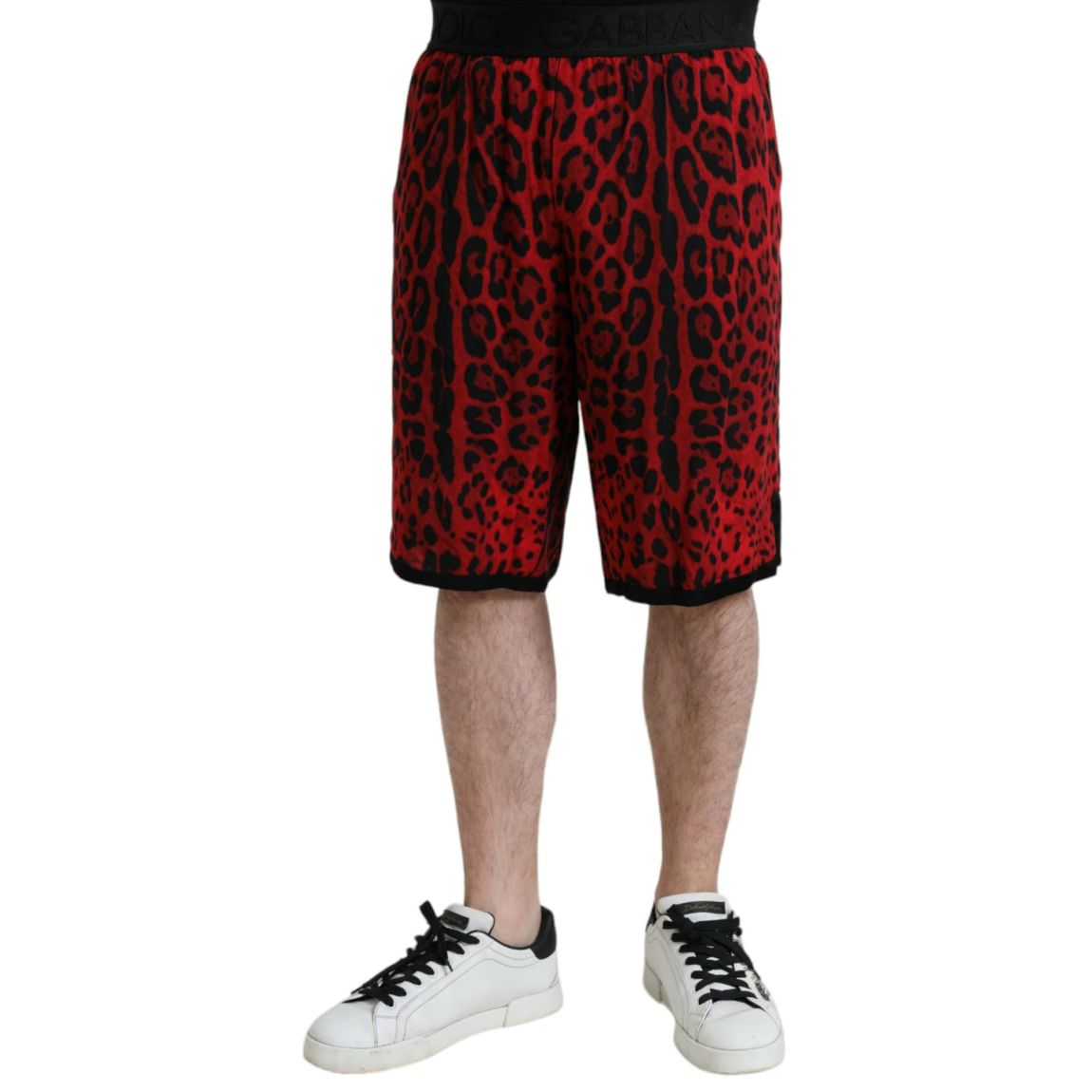 Red Leopard Print Shorts Style PAN75018 main product photo