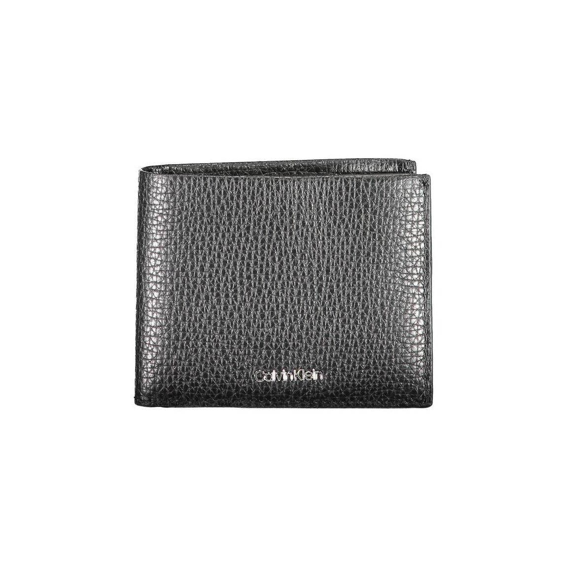 Leather Wallet Textured Style - Black main product photo