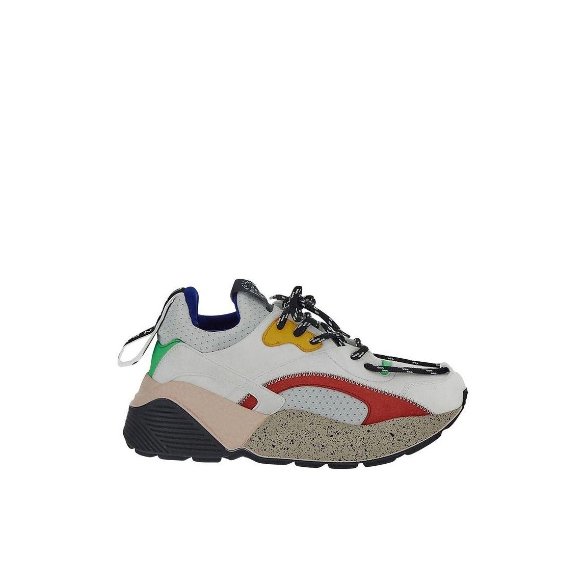 Eclypse Colourblock Faux Leather Sneakers Wo - White main product photo