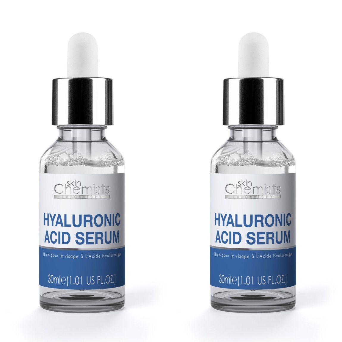 skinChemists Hydrating Hyaluronic Acid Serum 30ml x 2 Duo Pack main product photo