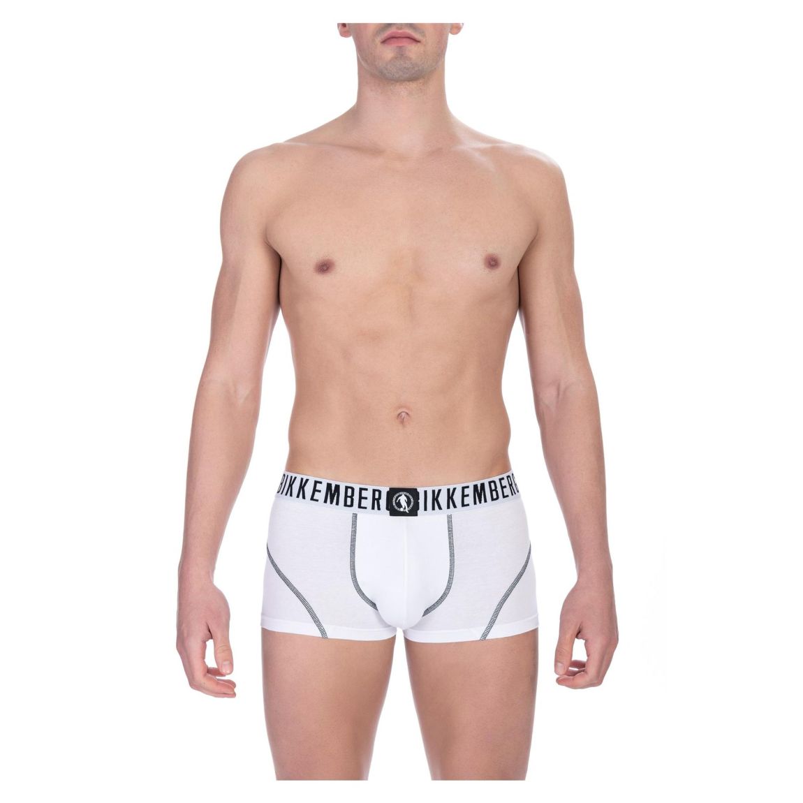 Bikkembergs Boxer Briefs with Contrast Stitching - White main product photo