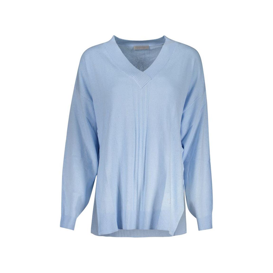 VNeck Knit Sweater GU31973 Wo - Light Blue main product photo