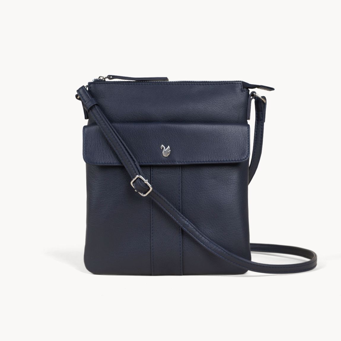 'AMBA' Soft Nappa Full Grain Real Leather Crossbody Bag main product photo