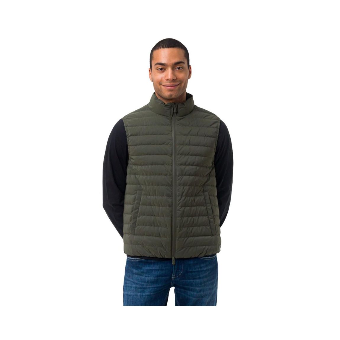 Padded Vest Olive Green main product photo