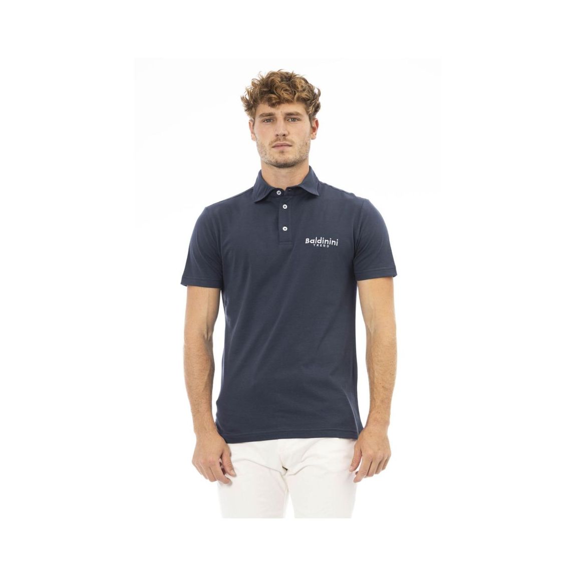 Short Sleeve Polo Shirt - Blue main product photo
