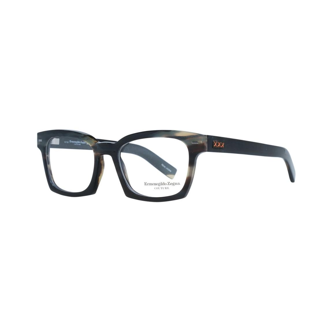 Zegna Couture Square Acetate Frames - Green Frames For main product photo
