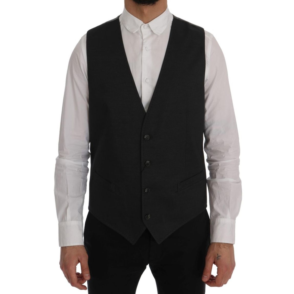 Wool Vest Classic VNeck - Gray main product photo