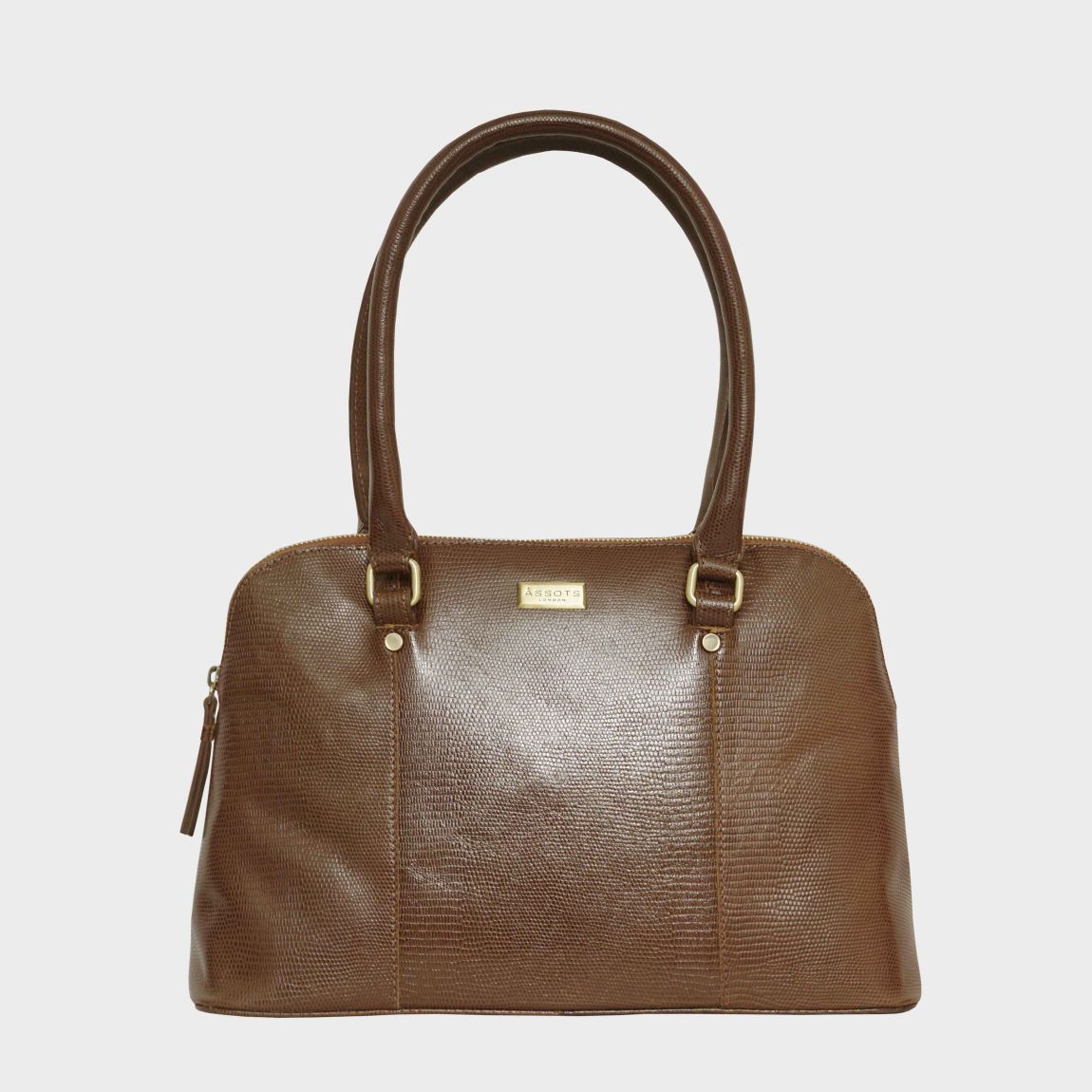 SYDNEY' Lizard Textured Designer Real Leather Shoulder Grab Bag main product photo