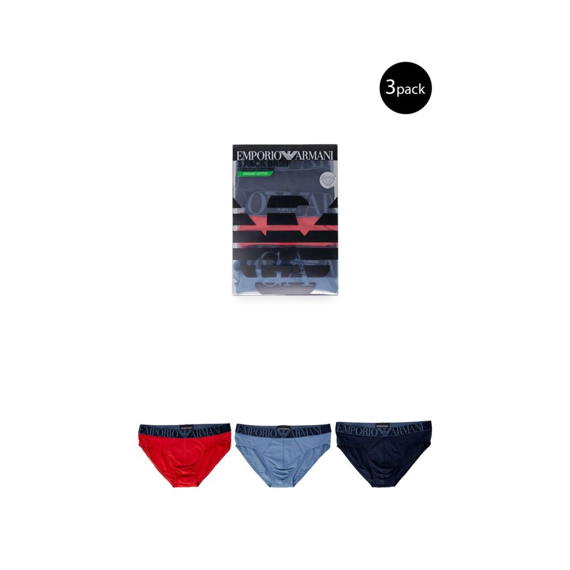 3Pack Brief Underwear - Blue main product photo