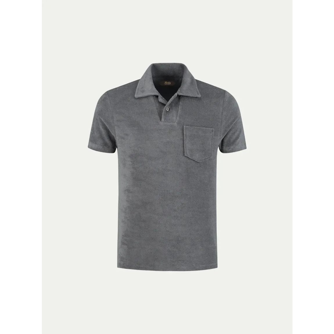 Aurelien Terry Polo Shirt 2 in Dark Grey - Luxurious Comfort main product photo