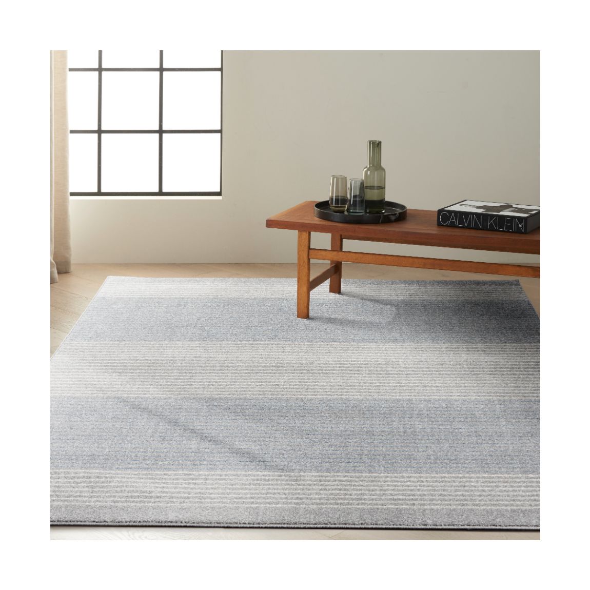 River Flow 06 Grey 221cm x 160cm Rug main product photo