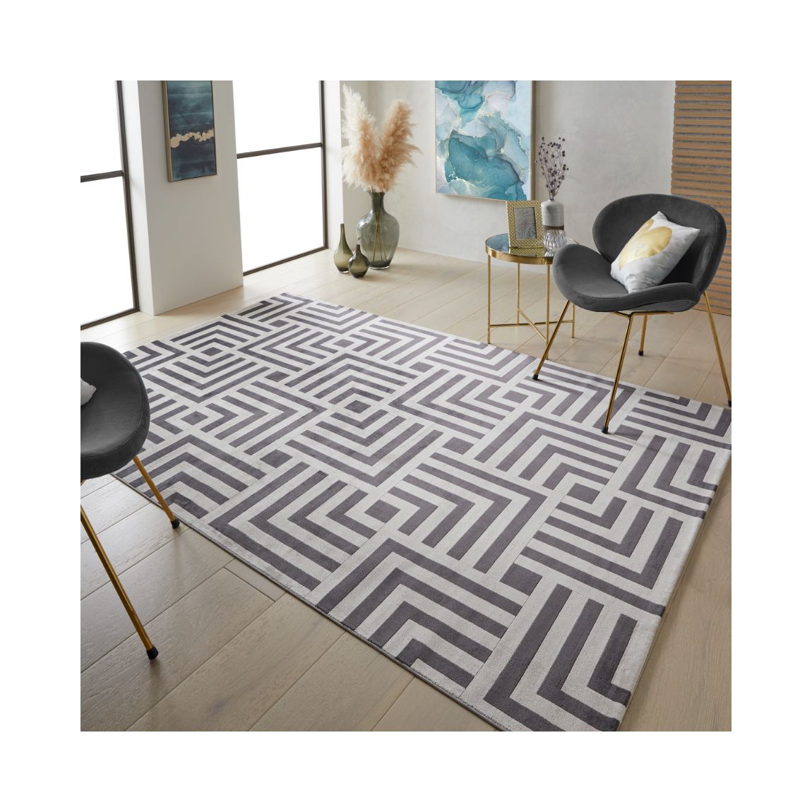 Lugano - Light Grey Anthracite - 300cm x 240cm main product photo