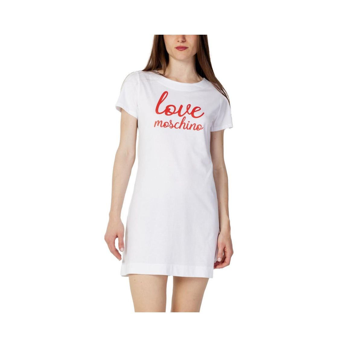 Love Moschino TShirt Dress Short Sleeves Wo - White Dresses main product photo