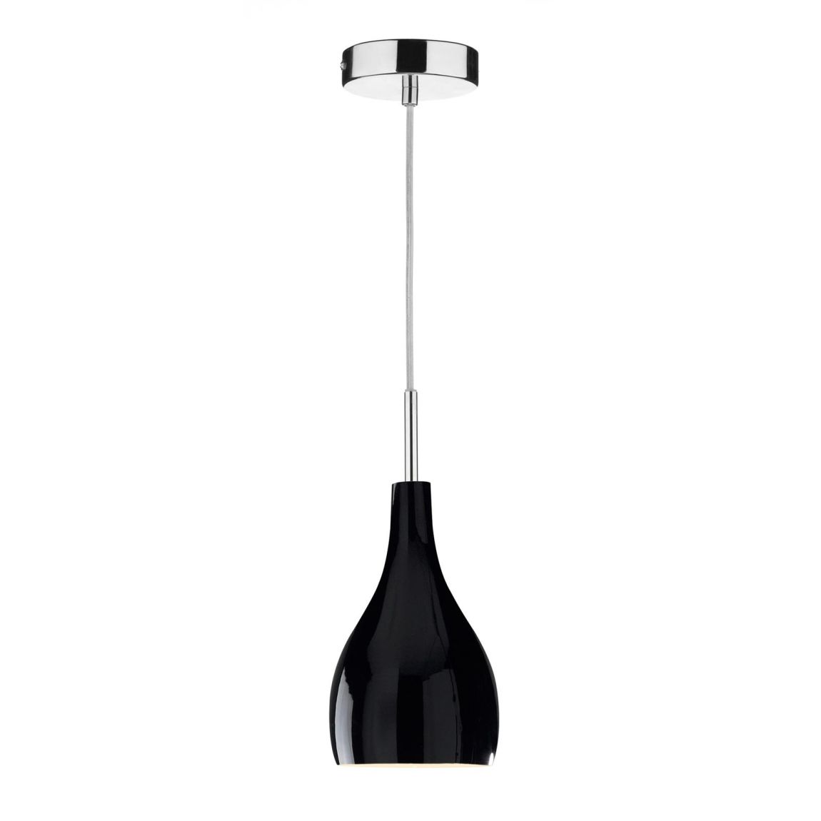 Soho 1 Light Pendant Black main product photo