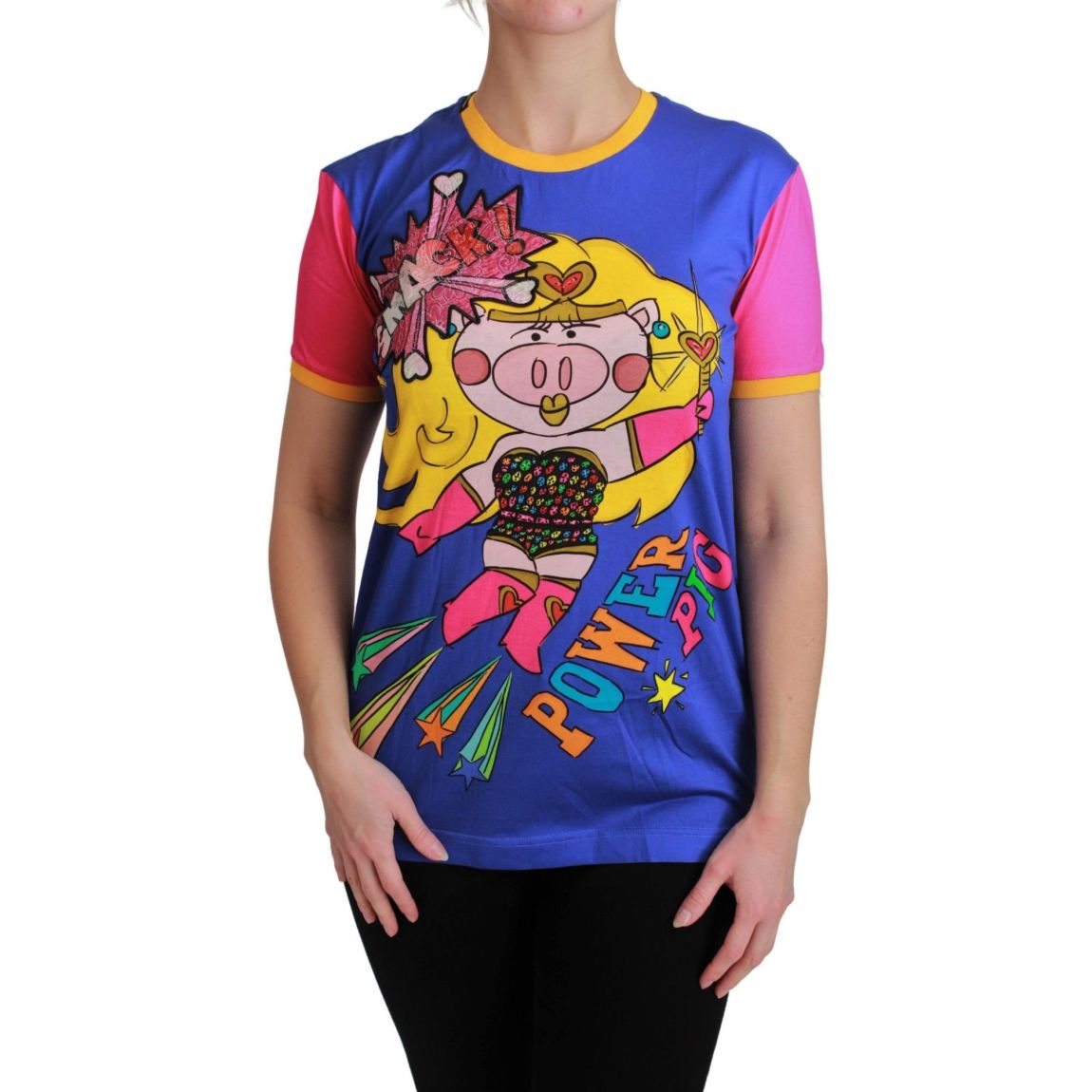 Power Pig TShirt Short Sleeve Relaxed Fit Wo - Blue T-Shirts main product photo