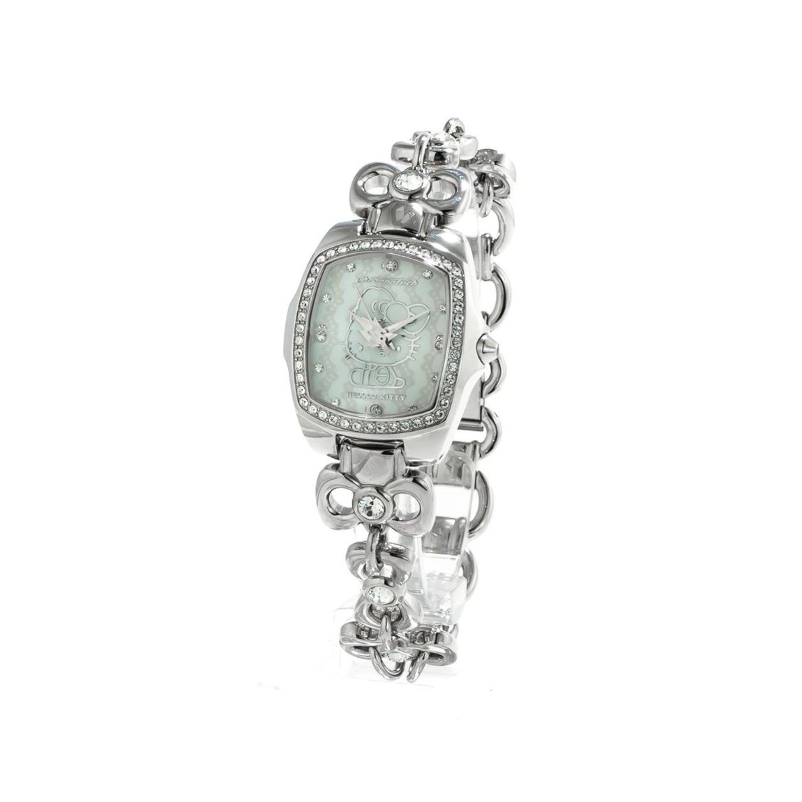 Novelty Fashion Wrist Watch with Decorative Details Wo - Silver main product photo