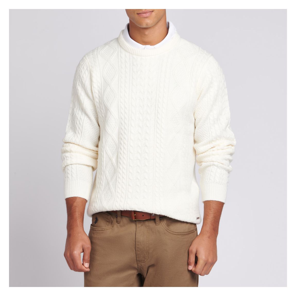 Winter White Aran Knit Jumper main product photo