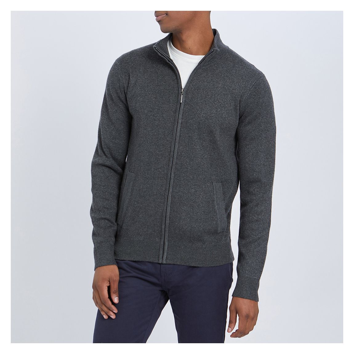 Charcoal Full Zip Jumper main product photo