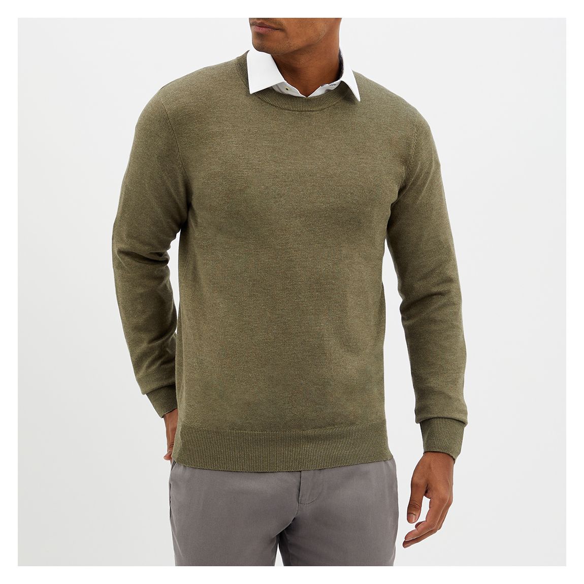 Sage Crew Neck Jumper main product photo